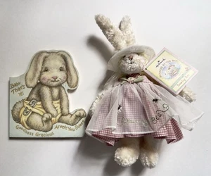 Vintage Y2K Bunnies By The Bay 11”Plush Hallmark Bea “Baby That’s It” Board Book - Picture 1 of 9