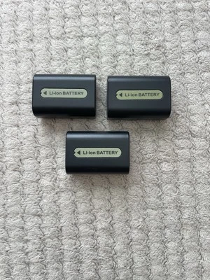 3 件索尼 H 系列电池 NP-FH50 索尼电池 3 块电池 — 第 1/2 张图片