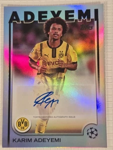 Karim Adeyemi Borussia Dortmund Auto 2024/25 Topps UCC Flagship #A-KA Autograph - Bild 1 von 2