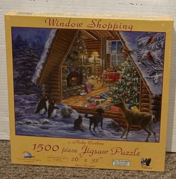 Puzzle Sun’s Out Navidad Cabina Ventana Compras 1500 Piezas-NUEVO Foto 1 de 3