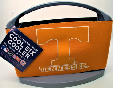 NCAA Tennessee Volunteers Orange 6 Pk Beer Soda Can Cooler Licensed Carrier Tote Cover