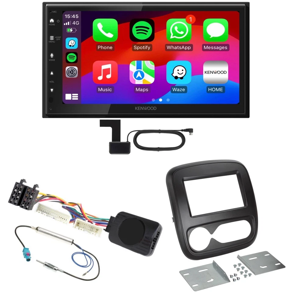 Kenwood DMX6523DABS Android Auto CarPlay Bluetooth Einbauset für Nissan NV300 - Bild 1 von 1