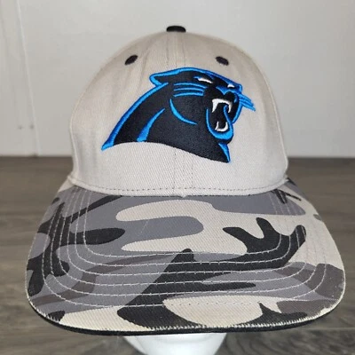 Ropa del equipo de la NFL Carolina Panthers Gorra Gorra Juvenil Camuflaje Gris Negro Snapback Foto 1 de 4