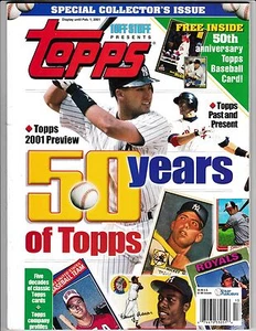 Topps 50th Anniversary Collector's Baseball Card Magazine Derek Jeter in copertina - Foto 1 di 1