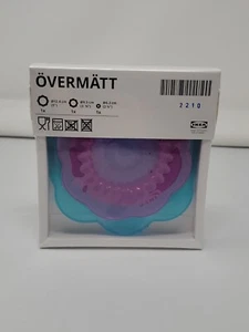 IKEA ÖVERMÄTT Food cover, Set of 3, Silicone Flower Blue, Pink, White BRAND NEW - Picture 1 of 18