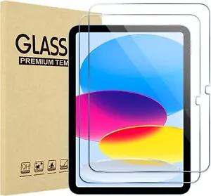 2X For Apple iPad 10th Gen 2022 10.9 inch HD Premium Tempered Screen Protector - Picture 1 of 6