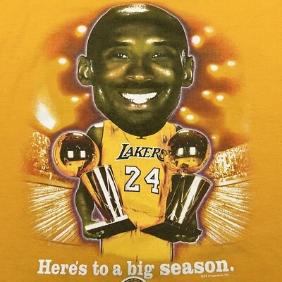 Camisa Majestic Kobe Bryant Here’s To A Big Season Mamba Negra Para Hombre XL Rara 2010 Foto 1 de 4