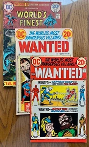 Bronze Age DC WORLD'S MOST WANTED VILLIANS 8, 9 + WORLDs FINEST #222 - Mix Grade - Picture 1 of 10