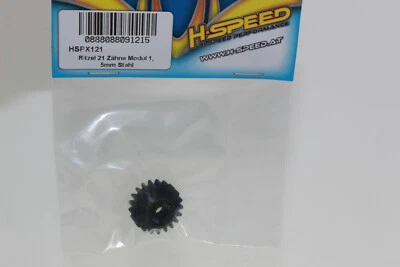 H-Speed HSPX 121 Ritzel 21 Zähne Modul 1 5mm Stahl Motorritzel NEU OVP - Bild 1 von 3
