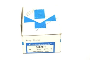 10 NEW GOULD SHAWMUT A25X5-1 FUSES A25X51 - Picture 1 of 2