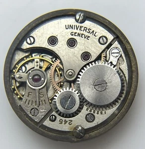 Universal Movement Geneve 245 Original For Spare Part - Picture 1 of 4