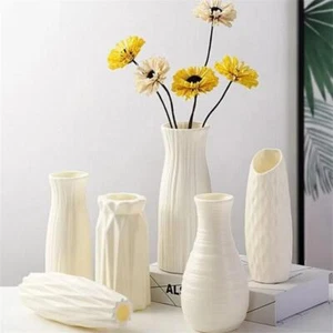 Nordic Plastic Vase - Simple Small Flower Pot for Home & Living Room Decor - Picture 1 of 14