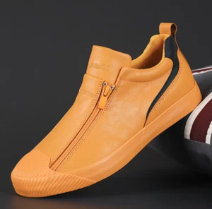 baskets Chaussure Homme simili cuir original style tendance mode orange pas cher - Imagen 1 de 14