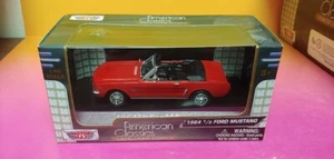New 1964 Red Ford Mustang 1/2 Diecast Car 1:43 Scale, Motor Max Model 73415AC  - Picture 1 of 1