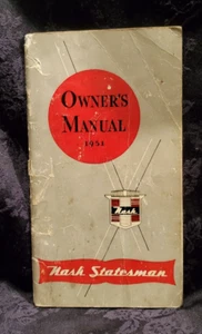 Vintage 1951 Nash Statesman Owner's Manual - Nash-Kelvinator Corp. - USA - Picture 1 of 4