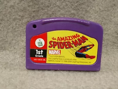 MARVEL LEAP FROG LEAP PAD THE AMAZING SPIDERMAN 1ST GRADE- CARTRIDGE ONLY  - Image 1 of 3