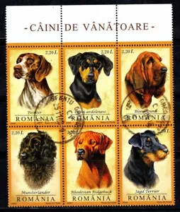 Rumänien 2005 Mi. 5982-5987 Gestempelt 100% Hunde, Tiere - Bild 1 von 1