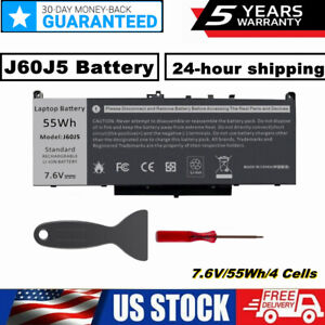 J60J5 Battery For Dell Latitude E7270 E7470 MC34Y WYWJ2 GG4FM 451-BBSY 451-BBSX