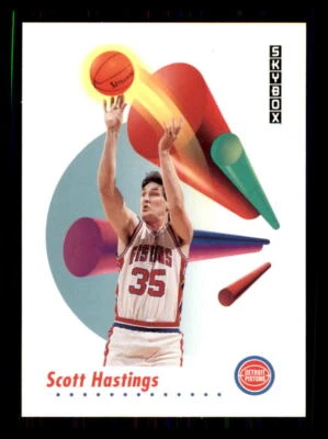 1991 Basketball SkyBox Scott Hastings Detroit Pistons #83 - Image 1 of 2