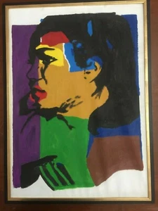 Andy Warhol olio su tela cm 50x70 cornice compresa Falso d' autore - Picture 1 of 12