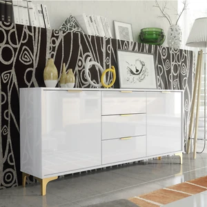 140cm Loft Retro Industrial Sideboard | Vintage Oak Cabinet | TV Unit & Cupboard - Picture 1 of 69