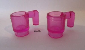 Lego 3899 x2 Cup Tasse Tr Dark Pink City Friends Disney Harry Belville A17 - Imagen 1 de 1
