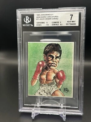 Julio Cesar Chavez 1993 J.M Brindley Boxing Card BGS Beckett Graded 7 Rare - Image 1 of 2