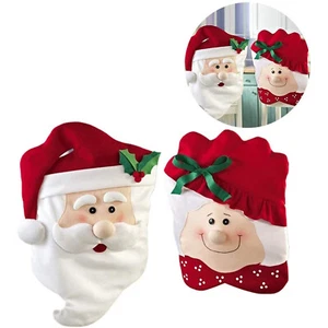 Christmas Toilet Seat Covers Creative Santa Claus Bathroom Mat Xmas Supplies - Picture 1 of 10
