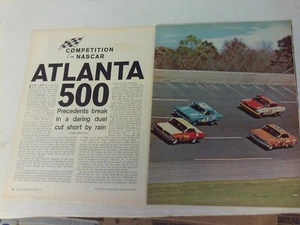 Atlanta 500 1962 Stock Car Race De colección Race Highlights artículo 6 páginas - Imagen 1 de 1