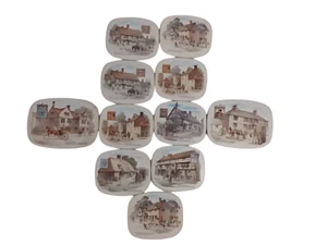 Set of 11 Clover Leaf Historic Inns Oval Tablemats - Very Good Condition - Picture 1 of 8