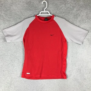 Nike Dri Fit Boys Short Sleeve Crew Neck Red Pullover T Shirt Size M - Picture 1 of 8