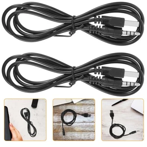 Cable de extensión estéreo para auriculares con puerto de carga de 2 piezas - Imagen 1 de 12
