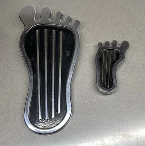 Vintage Cal Custom Foot Gas Pedal Rat Hot Rod Chrome Bigfoot + Dimmer Switch - Picture 1 of 15