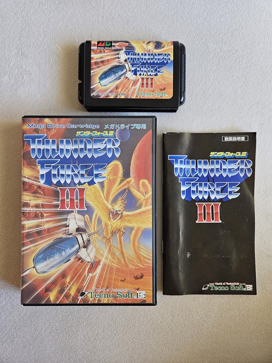 THUNDER FORCE III メガドライブ版 THUNDER FORCE III 3 Sega MEGA DRIVE Japan Import MD GENESIS