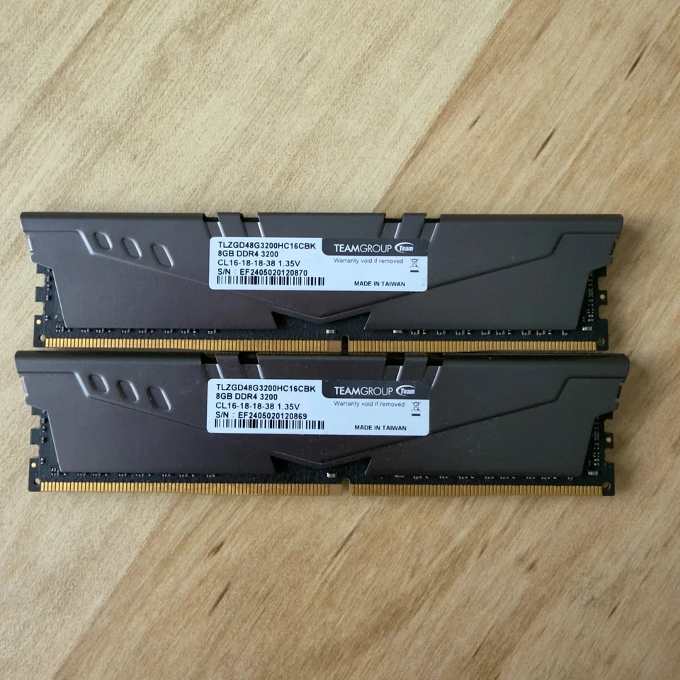 TEAMGROUP T-FORCE VULCAN Z 16GB (2x8GB) DDR4 3000MHz RAM (TLZGD48G3000HC16CBK) - Image 1 of 1