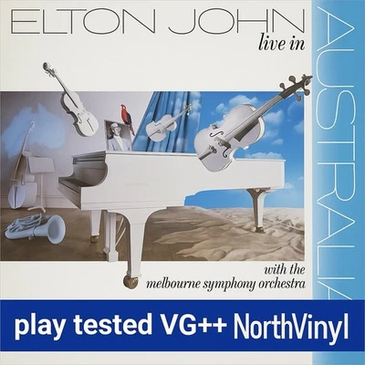 ELTON JOHN Live In Australia 1987 2LP Melbourne Symphony Record VG++ - Image 1 of 4