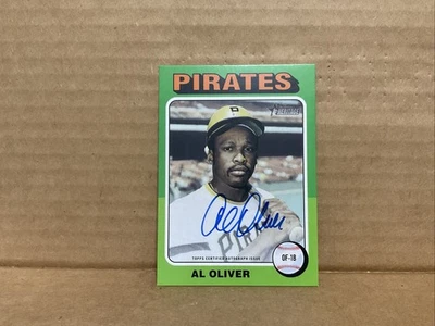 2024 Topps Heritage Real One Autographs #ROAAO Al Oliver HN Auto - Image 1 of 4