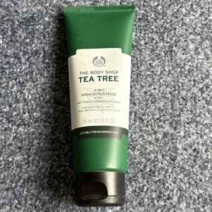The Body Shop Tea Tree 3-in-1 Wash Scrub Mask 125ml Discontinued Rare Original - Picture 1 of 3