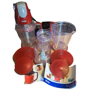 Ninja Blender Red Food Processor 450 Watt Model Mega Set - Picture 1 of 1