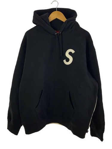 Felpa con cappuccio Supreme XL cotone BLK 20SS S logo usata