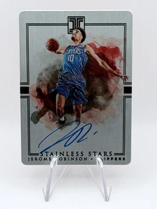 Jerome Robinson - 2018-19 Panini Impecable Acero Inoxidable Estrellas Automático/99 Clippers SP - Imagen 1 de 4