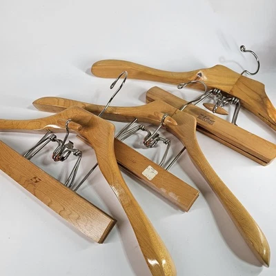 Lote de 3 calças vintage Setwell Sears cabides de madeira terno social contornado EUA - Imagem 1 de 4