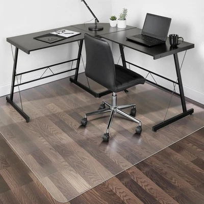 Tapete de cadeira de escritório SALLOUS para pisos duros 63" x 51" tapete de cadeira grande para madeira dura... - Imagem 1 de 4