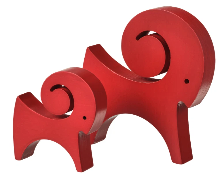 IKEA VINTERFINT Juego de Decoración de Navidad Ff 2, Rojo Cabra NUEVO Navidad... - Imagen 1 de 3