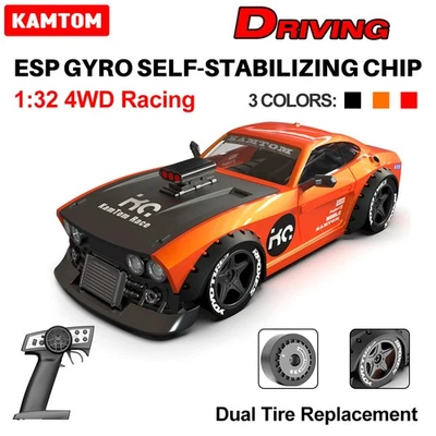 Kamtom Drifting 4WD 1/32 ESP Gyro 2.4G High Speed Drift Remote Racing Cars - Image 1 of 4