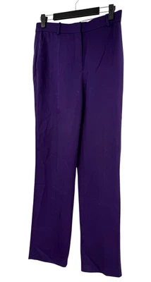 Pantalones de triacetato morados Sandro de pierna recta para mujer talla 36 EE. UU. 4 Foto 1 de 4
