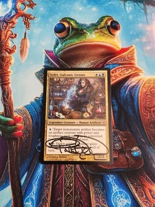 MTG Sydri, Galvantic Genius - Commander 2013 - Signed By Artist LP - Picture 1 of 2