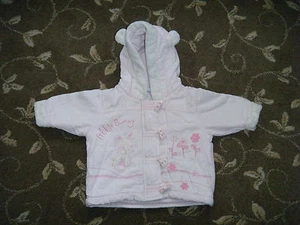 NEXT BABY - GIRL PINK CORD COAT - AGE 0 -3 MONTHS - Picture 1 of 1