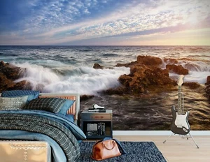 3D Ocean Sky S1407 Wallpaper Mural Self-adhesive Removable Sticker Kids Pa - Picture 1 of 11