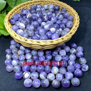 100 piezas Bola de Amatista Natural Soñadora Cuarzo Cristal Esfera Curación 15 mm+ - Imagen 1 de 12